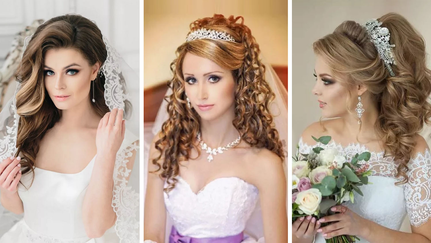 Свадебные укладки для волос выбираем по длине волос и форме лица